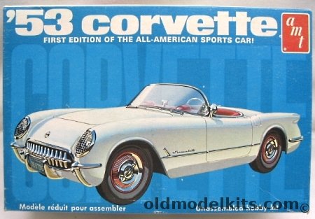 AMT 1/25 1953 Chevrolet Corvette Roadster, T310 plastic model kit